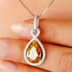 💜CITRINE NECKLACE NEW